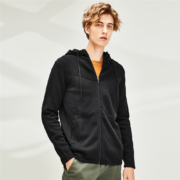 GIORDANO 佐丹奴 01057704 男装连帽拼色毛衣