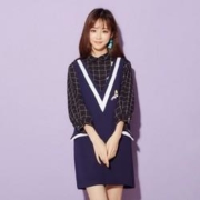 Meters bonwe 美特斯邦威 241016-411280 女士马甲连衣裙
