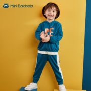 柔软亲肤！Mini Balabala 迷你巴拉巴拉 儿童长袖套装