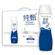 限地区：蒙牛 纯甄小蛮腰 原味 瓶装230g*10+蒙牛 真果粒花果轻乳樱花白桃味230g*10瓶/整箱