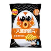 凑单品！Lay’s 乐事 大波浪薯片 咸蛋黄虾滑味65g