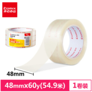Comix 齐心 JT4806 高透明胶带 宽48mm*长54.9米/卷 单卷装 *3件