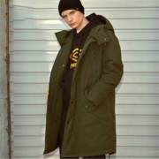 umbro 茵宝 U1193AP2123-101男士时尚长款棉服