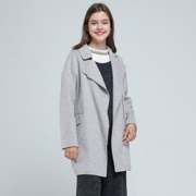 La·go·go 拉谷谷 HCDD269A55R2 女装中长款毛呢大衣