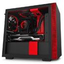 NZXT 恩杰 H210i 黑红 mini-ITX机箱（一键开启钢化玻璃侧板/前置USB-C/控制器升级）