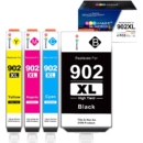 GPC Image 墨盒 4 件装(黑色、青色、品红色、黄色) 适用于 HP打印机