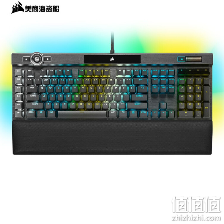 USCORSAIR 美商海盗船 K100 RGB 银轴 机械键盘