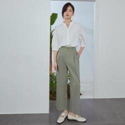 范思蓝恩 Z210289 女士休闲垂感阔腿裤