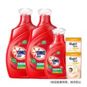 苏宁超市自营 超级新品 奥妙除菌除螨洗衣液3KG*2+1KG+420ml*2