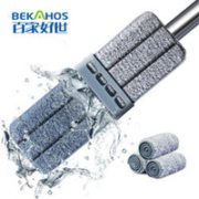免手洗！BEKAHOS 百家好世 免手洗平板拖把 共1块布