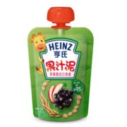 有券的上！ Heinz 亨氏  儿童辅食果汁泥 120g 苹果黑加仑燕麦