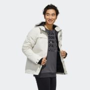 修身型剪裁！adidas 阿迪达斯 neo FU1031 男士运动棉服