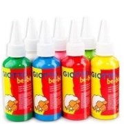 GIOTTO BE BE 可水洗颜料 6色 60ml 送画笔+调色盘