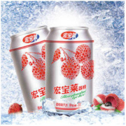 宏宝莱 荔枝味碳酸饮料 330ml*12罐