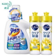 京东PLUS会员： KAO 花王 酵素洗衣液+果蔬洗洁精 900g+240ml*2瓶*2件