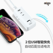 aigo 爱国者 F0320 便携式插座 2USB口 3AC插位 1m
