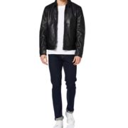 S码！prime会员！Superdry 极度干燥 Curtis 男士轻便真皮夹克    直邮含税到手￥1048.57