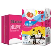 Laciate 兰雀 草莓味 风味酸奶 200g*24盒
