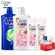CLEAR清扬 去屑洗发水家庭套装 1200g+400g沐浴露