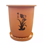 刘阁  仿瓷黄色兰盆 1个