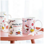 Hello Kitty 可爱陶瓷马克杯 生日派对系列 2色选