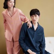 DAPU 大朴 AF1F12203 情侣纯棉双层纱睡衣套装
