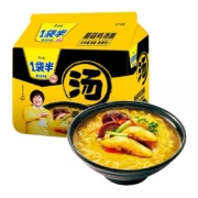 聚划算百亿补贴：今麦郎 一袋半 蘑菇鸡汤面 142g*5包