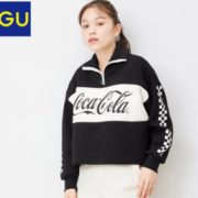 限尺码！GU 极优 可口可乐联名款 327204 女士半拉链套头卫衣 59元