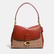 COACH Coated Canvas Signature May 女士单肩手提包