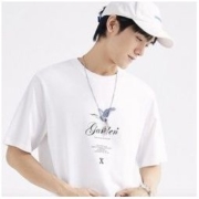 PEACEBIRD MEN 太平鸟 BWDAB2396 冰氧酷短袖T恤