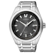 CITIZEN 西铁城 TITANIUM AW1240-57E 男士光动能钛表链腕表