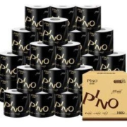 京东PLUS会员： PINO 心相印 黑色经典系列 卷纸 4层*140g*27卷 *3件
