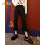 5日0点：妖精的口袋 1110_AL9021 女士毛边高弹牛仔裤