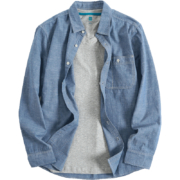 5日0点、38节预告：JEANSWEST 真维斯 JW-11-131TB502 男士纯棉长袖衬衫