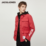 JackJones 杰克琼斯 220157522 男士水洗牛仔夹克