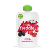LittleFreddie 小皮 黑莓椰子草莓果泥 100g