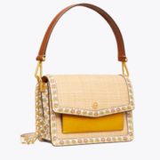 某猫¥4500！Tory Burch Robinson Straw Convertible 女士单肩包