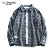 百亿补贴： La Chapelle  拉夏贝尔 男士格子衬衫 多色可选