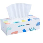 PLUS会员！ winner 稳健 一次性棉柔巾 80抽 20cm*20cm 5.89元