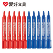 爱好 AIHAO 白板笔  3451 记号笔 红10+蓝10