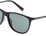 Exchange Armani 0AX4047SF Sun Full Rim 方形男式太阳镜 哑光黑色 57.0 mm  含税到手约402元