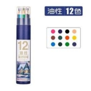 QUBEIXIONG 趣贝熊 油性彩色铅笔 12色