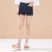 Meters Bonwe 美特斯邦威 25191075 女士休闲高腰短裤