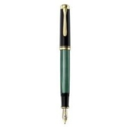 中亚Prime会员： Pelikan 百利金 Premium M400 钢笔 F Plume 黑色/绿色