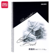 deli 得力 7698 专业素描本 A4/40张 *12件