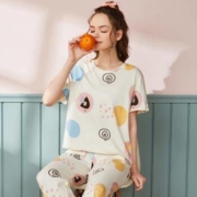 纤丝鸟 WHY9150006 女士纯棉家居服套装