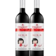 张裕 葡小萄甜型红葡萄酒750ml*2支 赠酒具5件套