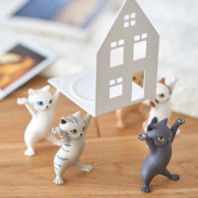 妖娆猫咪笔架跳舞猫可爱猫恶搞黑人抬棺手办