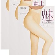 ATSUGI 厚木 女士 丝袜 长筒袜 ASTIGU 魅系列 素肌感 All Through 3双装   含税到手约68元
