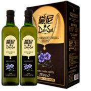 西班牙原瓶进口！DalySol 黛尼 低温压榨一级亚麻籽油 750ml*2瓶